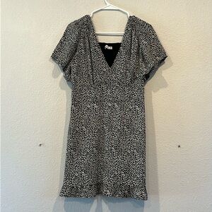 Abercrombie flutter sleeve smocked mini dress.